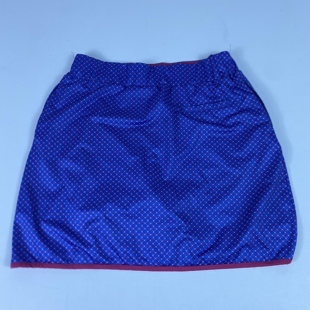 Court Haley Skort Womens Medium Blue Geometric Print Golf Tennis Built In Shorts
